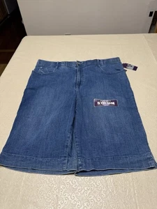 Gloria Vanderbilt Damen Gr. 16 Bermuda Yesmina Denim Taschenverzierungen - Bild 1 von 5