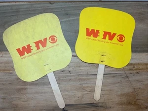 2 Vintage WBTV & CBS Papier Werbung Fans Charlotte Nc BA1 - Bild 1 von 7