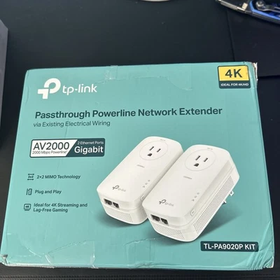 TP-Link | AV2000 TL-PA9020P Kit | Passthrough Powerline Network Extender - Image 1 of 3