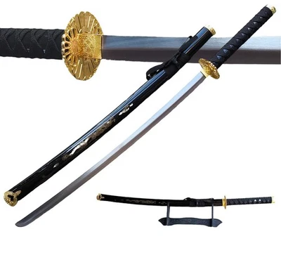 Last Samurai Katana 剑 - 全唐,手工锻造不锈钢,独立支架 — 第 1/4 张图片