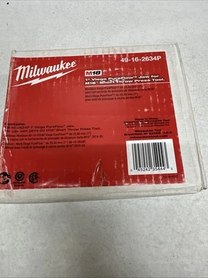 Milwaukee 49-16-2634P M18 1" Viega PureFlow Jaw for Short Throw Press- Open Box - Image 1 of 3