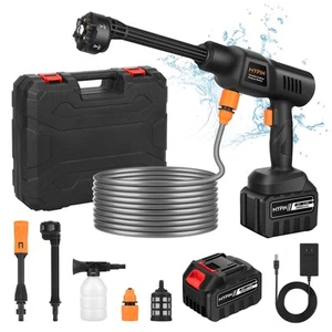 Portable Cordless Pressure Washer, 600 PSI 21V 30,000mAH Rechargeable Battery... - Picture 1 of 7