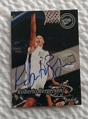 ROBERTO BERGERSEN AUTÓGRAFO NOVATO 1999 Press Pass Authentics Atlanta Hawks  Foto 1 de 2