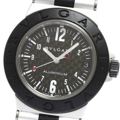 Reloj de cuarzo para niño BVLGARI aluminio AL32TA fecha esfera negra_905464 Foto 1 de 4