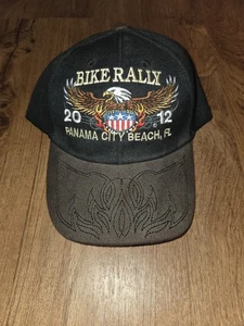Neu mit Etikett 2012 Bike Rallye Panama City Beach FL Florida Biker Mütze Kappe Einheitsgröße - Bild 1 von 5