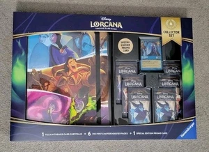 TWO Disney Lorcana First Chapter Collector Sets 6 Packs Portfolio Promo Costco - Picture 1 of 7