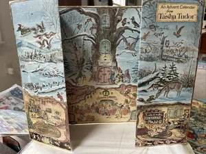 Vtg Tasha Tudor Christmas Advent Calendar 1978 Rand  McNally Mice Fox Santa/owls - Picture 1 of 9