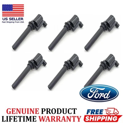Bobinas de encendido originales Ford 2000-2008 Ford y Mercury 3,0 L V6, 1L8E-12A366-AC Foto 1 de 4