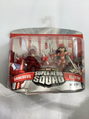 Marvel Super Hero Squad, Daredevil & Elektra Hasbro 2007 raro nuevo en caja Foto 1 de 4