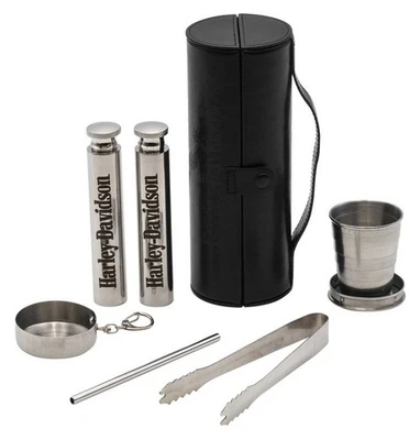 Harley-Davidson Open Bar & Shield Eagle Travel Bar Set, Stainless Steel - Image 1 of 4