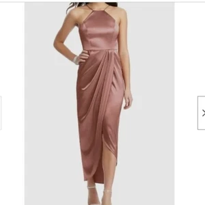 After Six | Abito midi Desert Rose Halter taglia 10 - Foto 1 di 8