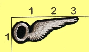 British RAF Royal Air Force Observer Brevet Half Wing Patch O Modern Iron On - Picture 1 of 1