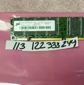 512MB SDRAM SD  PC133 CL3  133 DUAL RANK 32X8 2RX8 168PIN NON-ECC UNBUFFERED - Picture 1 of 1