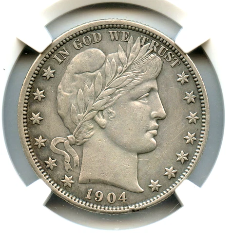 1904-S Barber Half Dollar, NGC AU Details, Key Date! Cover