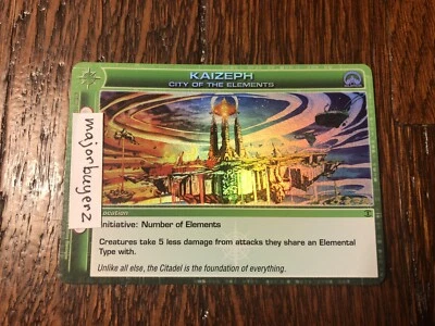 Chaotic TCG - Kaizeph City Of The Elements, Super Rare, Alliances Unraveled - NM - Image 1 of 2
