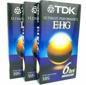 T-120 TDK Ultimate Performance E-HG 3 leer 6 Stunden VHS Bänder VERSIEGELT - Bild 1 von 5