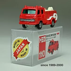 1989 Tomica No. 110 Nissan Diesel Pump Fire Engine Diecast Model Car - Picture 1 of 8