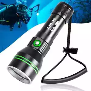 Superhelle LED Tauch Taschenlampe Unterwasser Leistungsstarke P70 LED Tauchlampe - Bild 1 von 7