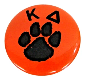 KAPPA DELTA SORORITY CLEMSON TIGERS Vintage 1980s Football Large Pinback Button - Picture 1 of 3