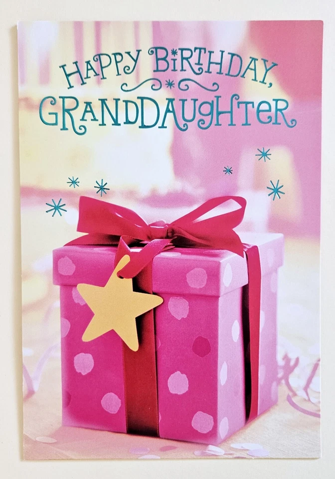 Cartão de feliz aniversário/neta/saudação (incl. Envelope 5×7") - Imagem 1 de 4