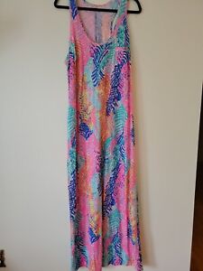 Summer Lilly Pulitzer Betty Maxi Sundress Electric Feel Size XL Women's Clothing