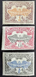 BELGIUM 1903-1906 Sc# Q42-Q43 & Q45 Lot of 3 MH OG Railway Parcel Post - Picture 1 of 2