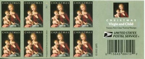 USA 2022 CRISTMAS, Forever Virgin & Child - Booklet of 20 Mint stamps - Picture 1 of 2