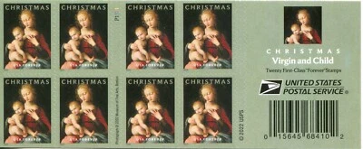 USA 2022 CRISTMAS, Forever Virgin & Child - Booklet of 20 Mint stamps - Image 1 of 2