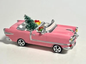 DEPT 56 SNOW VILLAGE - RARE - CHRISTMAS CADILLAC 54135 PINK RETIRED - NEW IN BOX - Picture 1 of 5