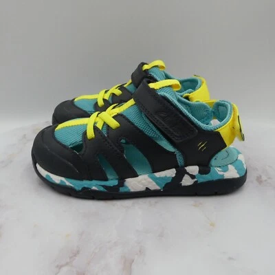 Clarks Sandals Boys 9 W Navy Blue Steggy Roar Casual Kids Straps - Image 1 of 4