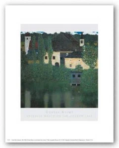 Unterach Manor sul lago Attersee, Austria Gustav Klimt stampa artistica 8x10 - Foto 1 di 1