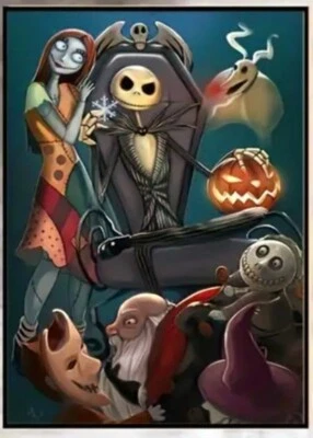 5D Diamond Painting Disney Jack Skellington Nightmare Before Christmas Halloween - Image 1 of 4