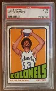 1972 Topps #180 Artis Gilmore ROOKIE CARD RC PSA 7 NM NBA ABA HOF CENTERED! - Picture 1 of 2