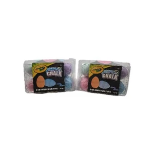 Neu in Verpackung Crayola Osterei geformt waschbar Gehweg Kreide 2er Set Kinder Handwerk Kunst - Bild 1 von 9