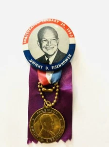 20. JANUAR 1953 D EISENHOWER EINWEIHUNG METALL & 1953 EINWEIHUNGSBILD - Bild 1 von 2