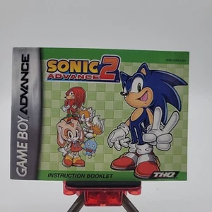 Sonic 2 Nintendo Gameboy Advance Instruction Manual Only Free Shipping - Picture 1 of 2