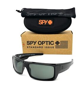 SPY GENERAL SOSI ANSI Shiny Black  / Happy Gray  Green Polarized 66mm Sunglasses