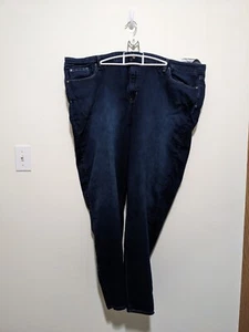 Levi Strauss Signature 26W Damen Jeans Übergröße Mode Mid-Rise Dark Wash  - Bild 1 von 8