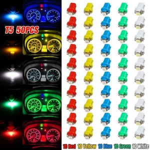 50x T5 B8.5D LED Car Instrument Panel Cluster Dash Dashboard Gauge Light Bulbs - Picture 1 of 9