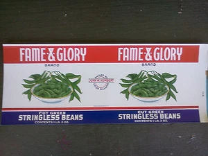 10 LATAS DE FRIJOLES SIN AGUIJÓN DE COLECCIÓN MARCAS FAMA Y GLORIA MARCA UNIÓN MILL, MD. Como nuevo - Imagen 1 de 5