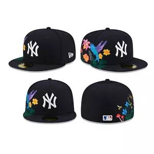 Gorra Ajustada Auténtica Floreciente Nueva York Yankees NY MLB Nueva Era 59FIFTY - Imagen 1 de 3