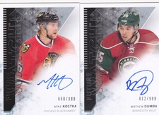 13-14 SP Authentic Mike Kostka /999 Auto Rookie Future Watch RC Autograph