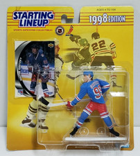 WAYNE GRETZKY New York Rangers Kenner Starting Lineup NHL SLU 1998 Figure & Card