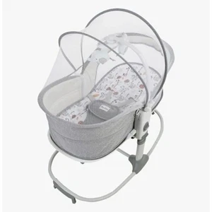 Mastela Baby Bassinet and Rocker 6 In 1 for Newborn to Toddler -Light Grey - Picture 1 of 9