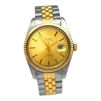 RELOJ PULSERA TUDOR PRINCE OYSTERDATE 75303 DOS TONOS ACERO INOXIDABLE CAJA ORO 14K Foto 1 de 4