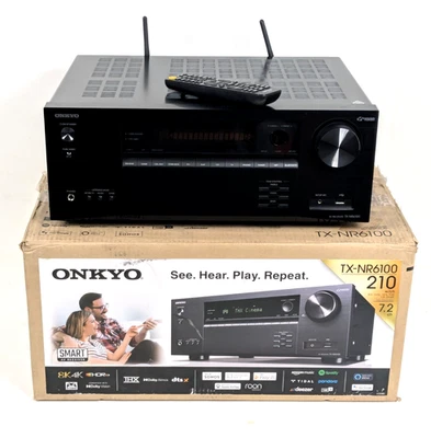Onkyo TX-NR6100 - 7.2 Ch Smart 8K AV Receiver w/ Wi-Fi, BT and Atmos 210 - Image 1 of 4