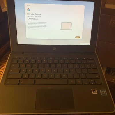 Chromebook HP OS usado y totalmente funcional. No sé qué modelo. Foto 1 de 4