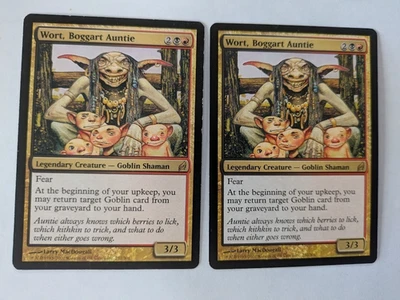 2 English Wort, Boggart Auntie Lorwyn MTG NM Free shipping with tracking - Image 1 of 2
