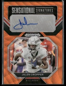 Jalen Cropper Auto Orange Wave AU,/75 2023 Panini Prizm DP Fresno State - Picture 1 of 2