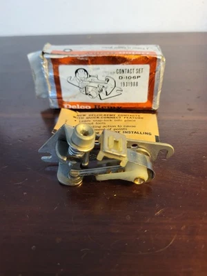 NOS Delco Remy Points Contact Set D-106P 1931988 - Image 1 of 3